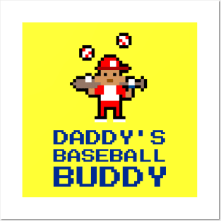 Daddy's Baseball Buddy | Cute Baseball Kid Posters and Art